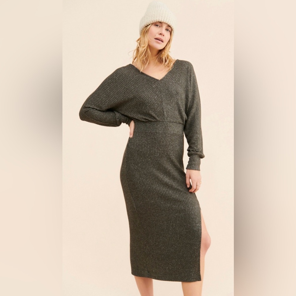 Anthropologie Daily Practice Barre Midi Dress